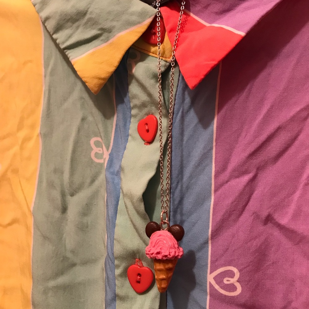 Modcloth Collectif Prismatic Tie Front Blouse - Picture 4 of 11